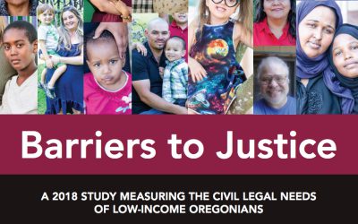 The Oregonian with a New Study on Barriers to Justice