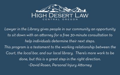 The Bend Bulletin  – Access to Justice Committee Launches Lawyer in the Library Program